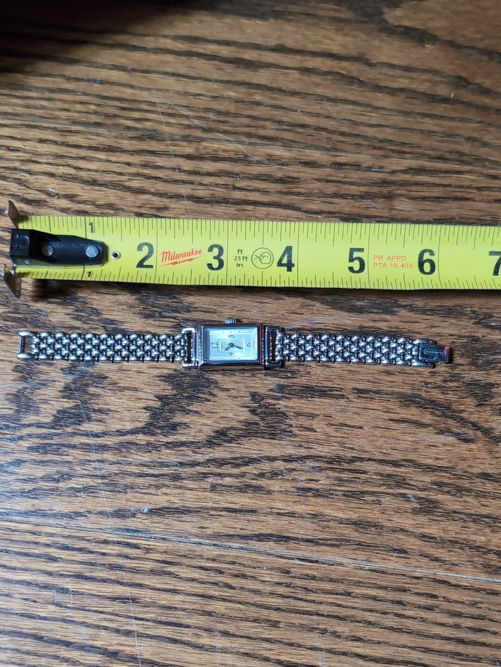 Coach Silver Women's Link Bracelet Watch